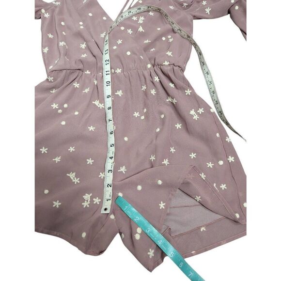 4Si3NNA mauve embroidered stars romper Small - Picture 7 of 8